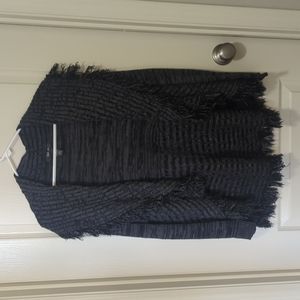 Fringed sweater shrug